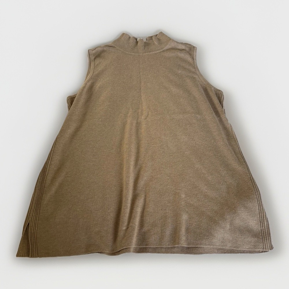 Chico's Sleeveless Mock Neck Sweater Tank Size 2